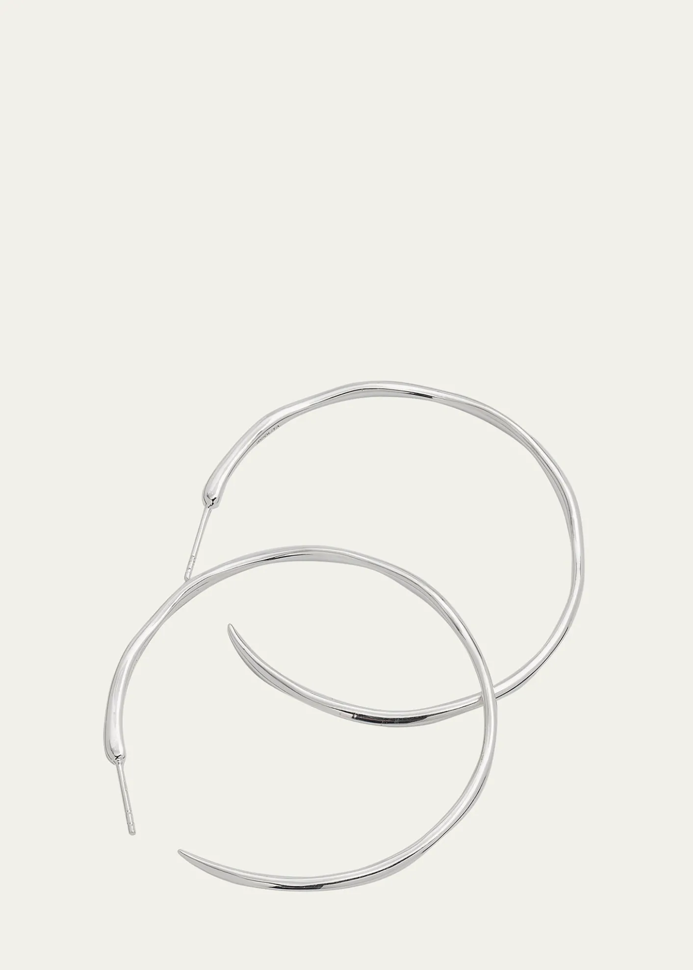 IppolitaLarge Squiggle Hoop Earrings in Sterling Silver