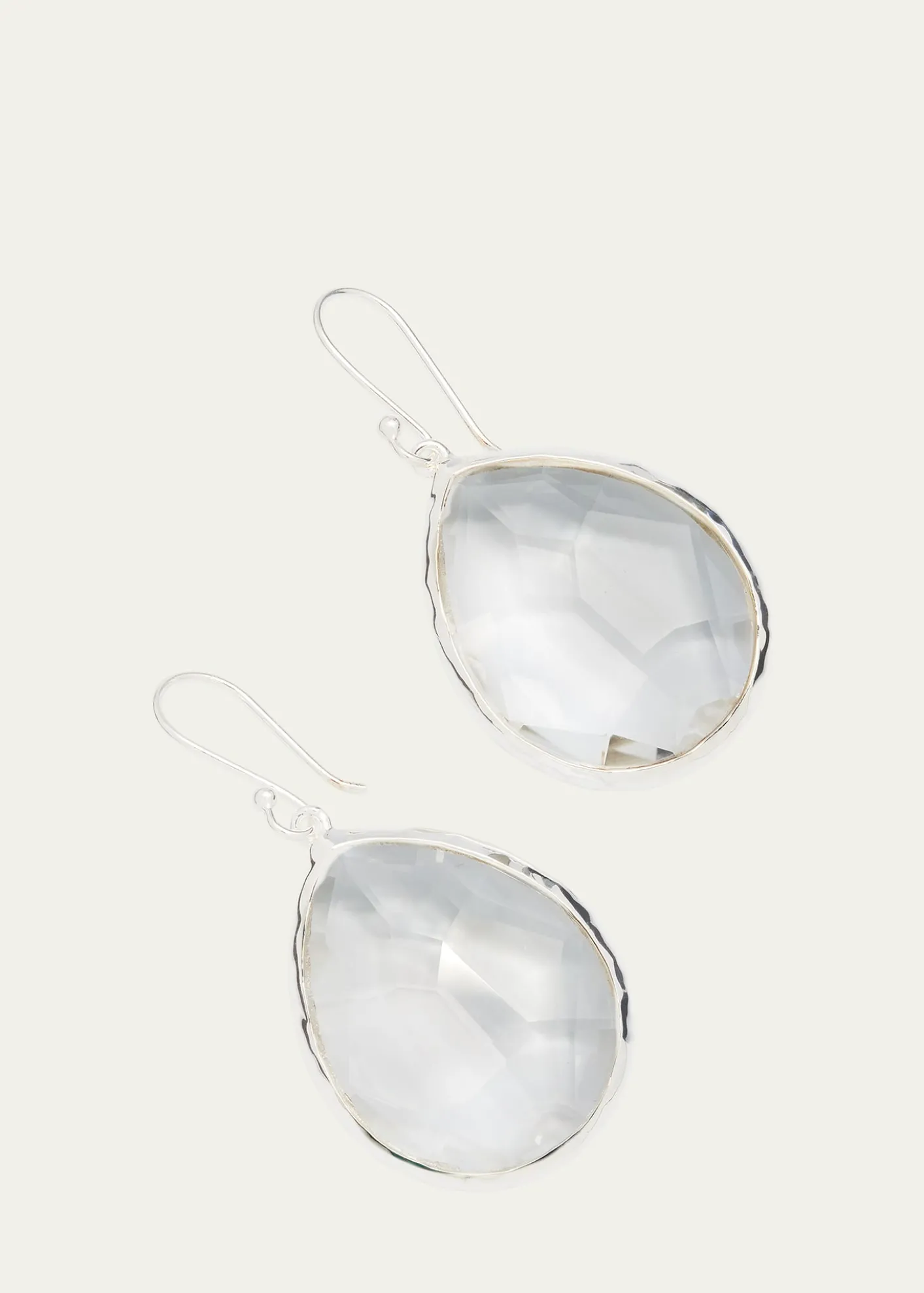 IppolitaLarge Teardrop Earrings in Sterling Silver