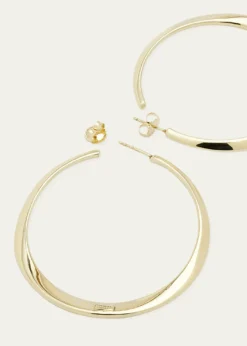 IppolitaLarge Twisted Hoop Earrings in 18K Gold