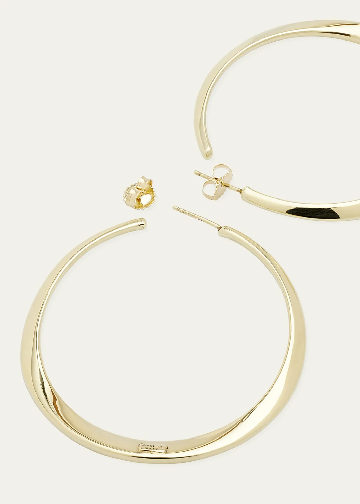 IppolitaLarge Twisted Hoop Earrings in 18K Gold