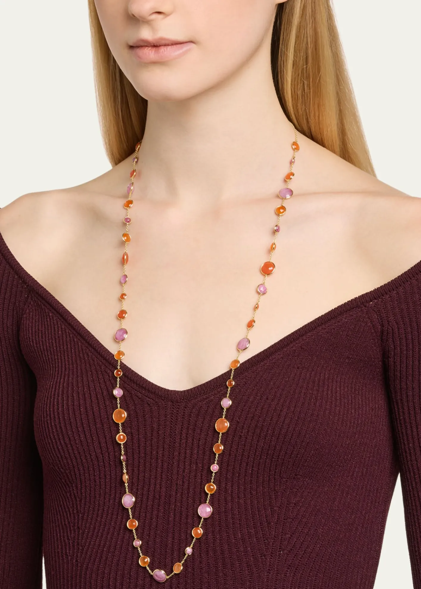 IppolitaLollitini Long Necklace in 18K Gold