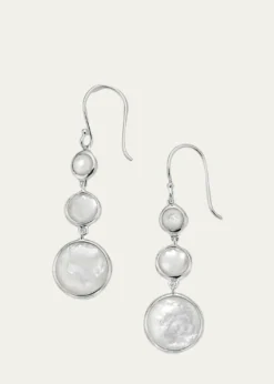 IppolitaLollitini 3-Stone Drop Earrings in Sterling Silver