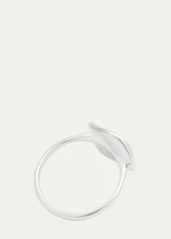 IppolitaMedium Flower Disc Ring in Sterling Silver with Diamonds