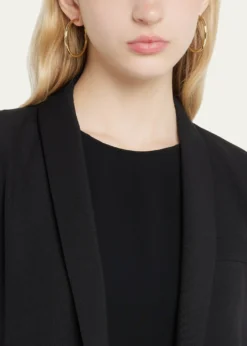 IppolitaMedium Hammered Hoop Earrings in 18K Gold