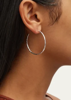 IppolitaMedium Squiggle Hoop Earrings in Sterling Silver