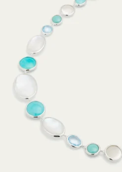 IppolitaMedium Stone Collar Necklace in Sterling Silver