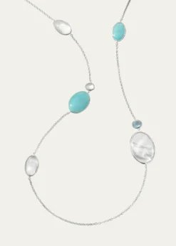 IppolitaMedium Stone Collar Necklace in Sterling Silver