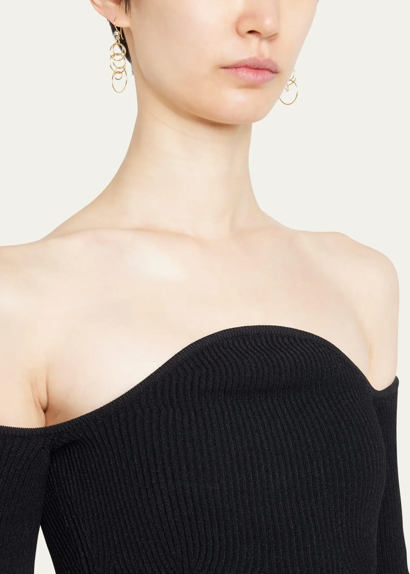 IppolitaMini Jet Set Earrings in 18K Gold