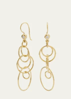IppolitaMini Jet Set Earrings in 18K Gold