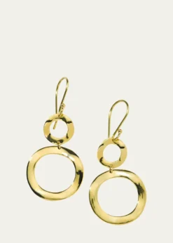 IppolitaMini Snowman Earrings in 18K Gold