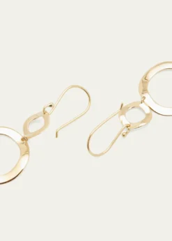 IppolitaMini Snowman Earrings in 18K Gold