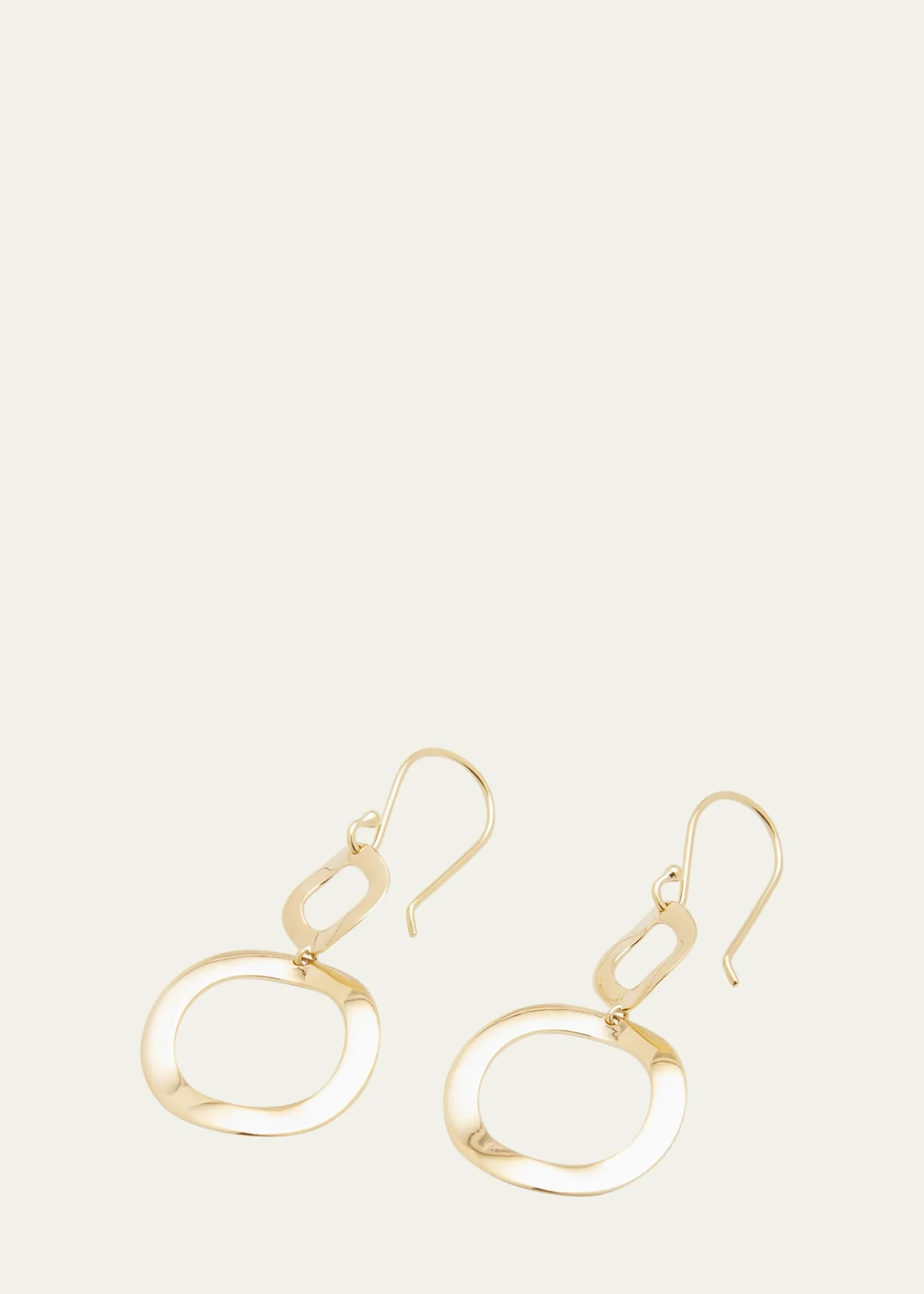 IppolitaMini Snowman Earrings in 18K Gold