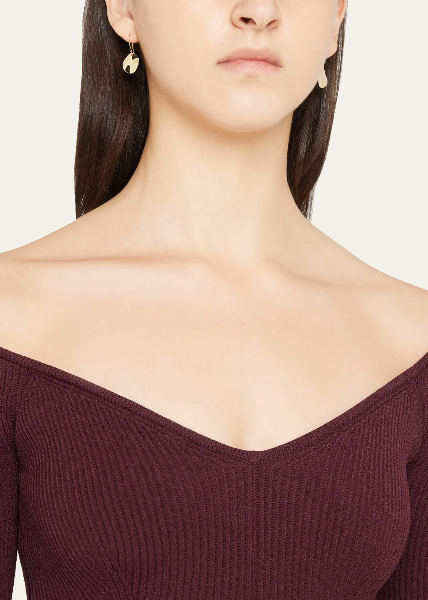IppolitaMini Wavy Disc Earrings in 18K Gold