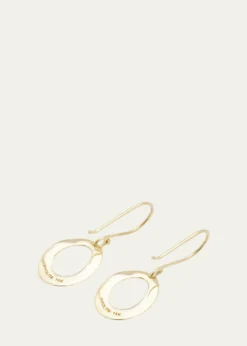 IppolitaMini Wavy Oval Earrings in 18K Gold