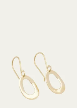IppolitaMini Wavy Oval Earrings in 18K Gold