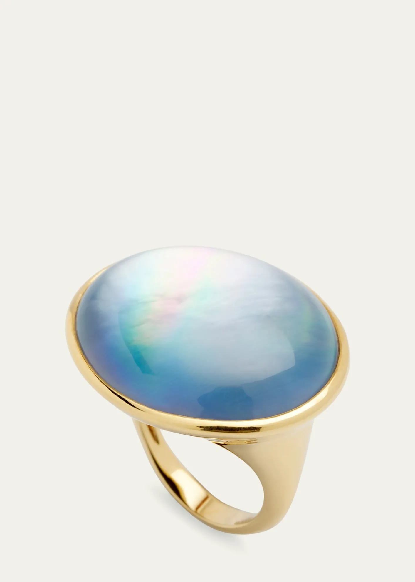 IppolitaOval Ring in 18K Gold