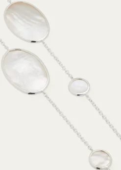 IppolitaOval Station Necklace in Sterling Silver