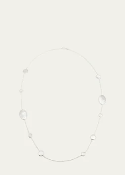 IppolitaOval Station Necklace in Sterling Silver