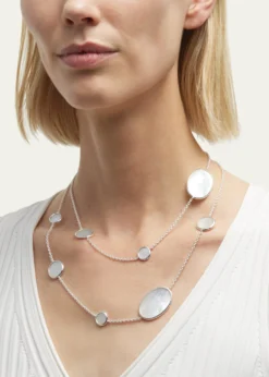 IppolitaOval Station Necklace in Sterling Silver