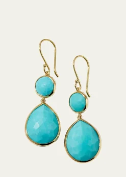 IppolitaRock Candy Snowman Teardrop Earrings in 18K Gold