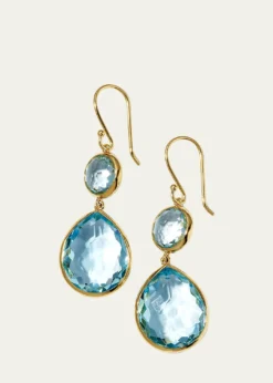 IppolitaRock Candy Snowman Teardrop Earrings in 18K Gold