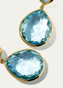 IppolitaRock Candy Snowman Teardrop Earrings in 18K Gold