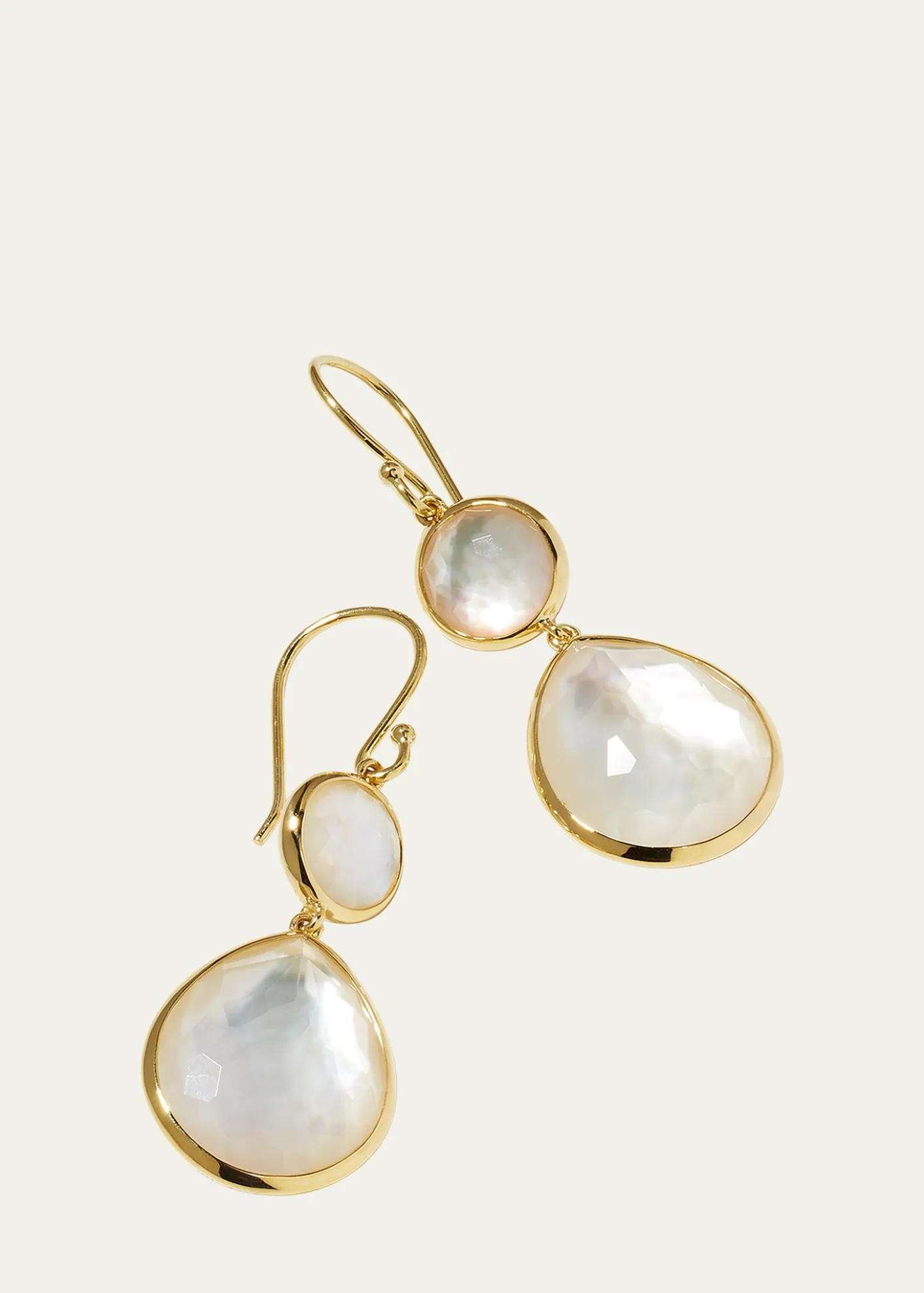 IppolitaRock Candy Snowman Teardrop Earrings in 18K Gold