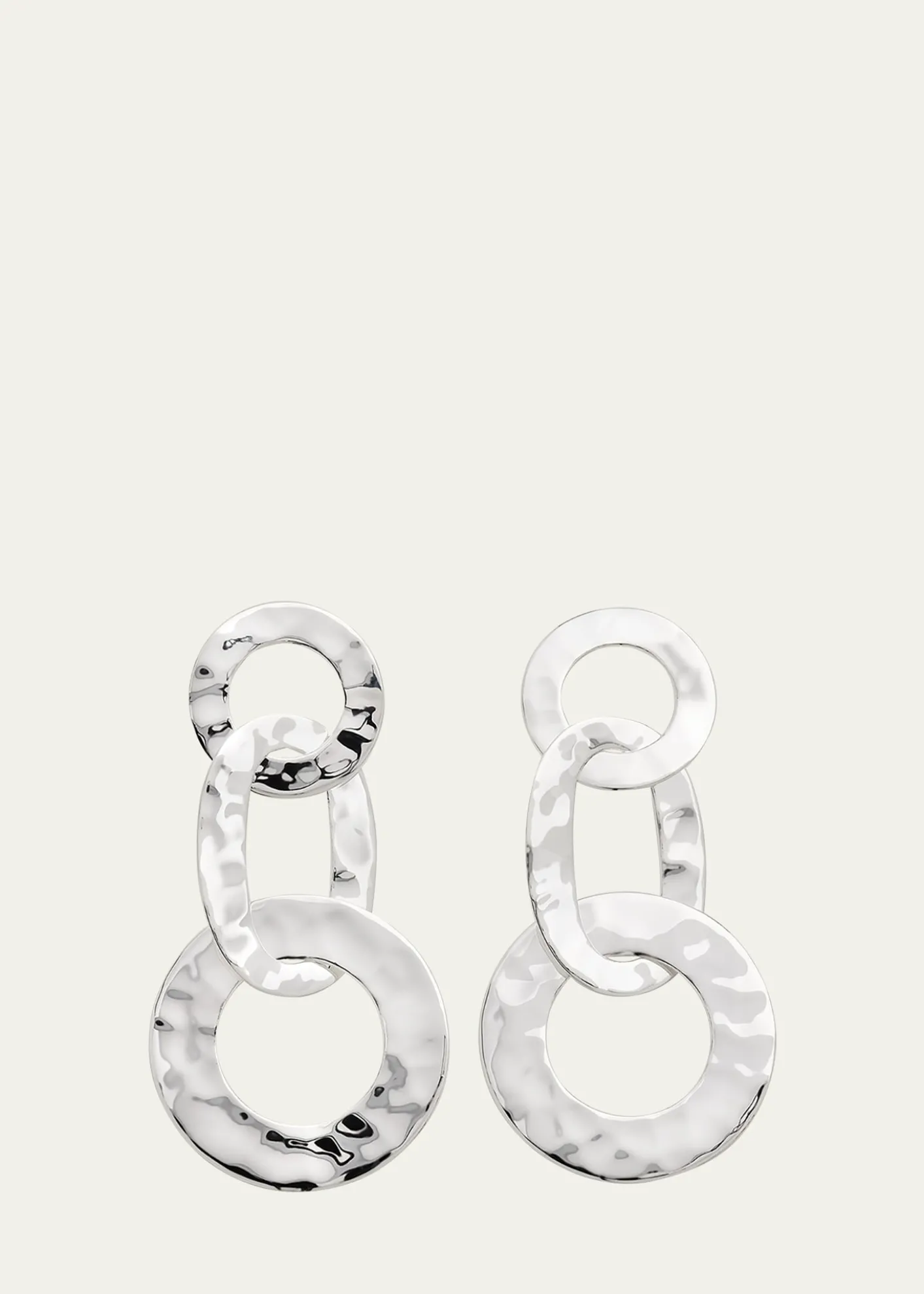 IppolitaRoma Links Post Earrings in Sterling Silver