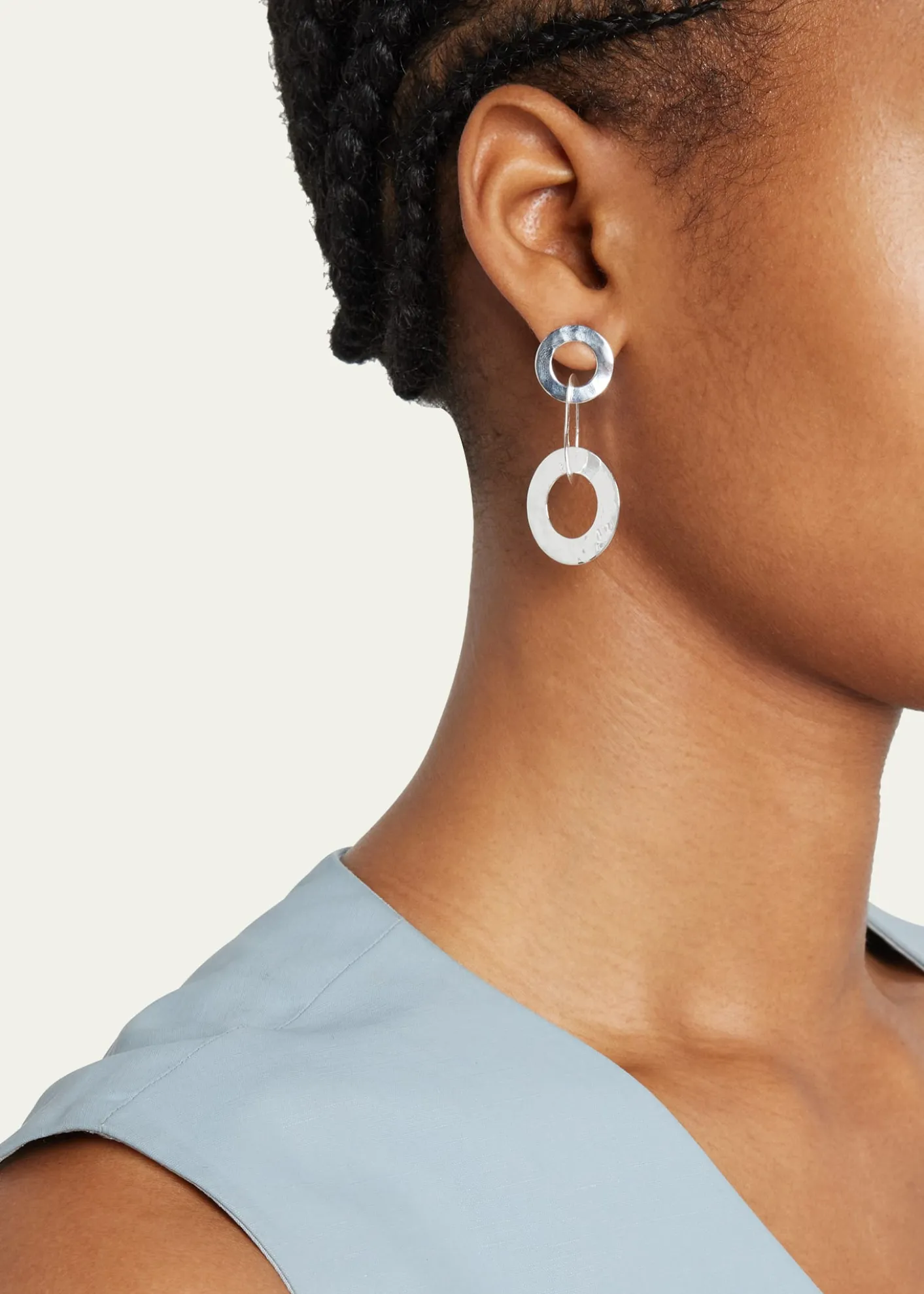 IppolitaRoma Links Post Earrings in Sterling Silver