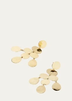 IppolitaSmall Crinkle Chandelier Earrings in 18K Gold