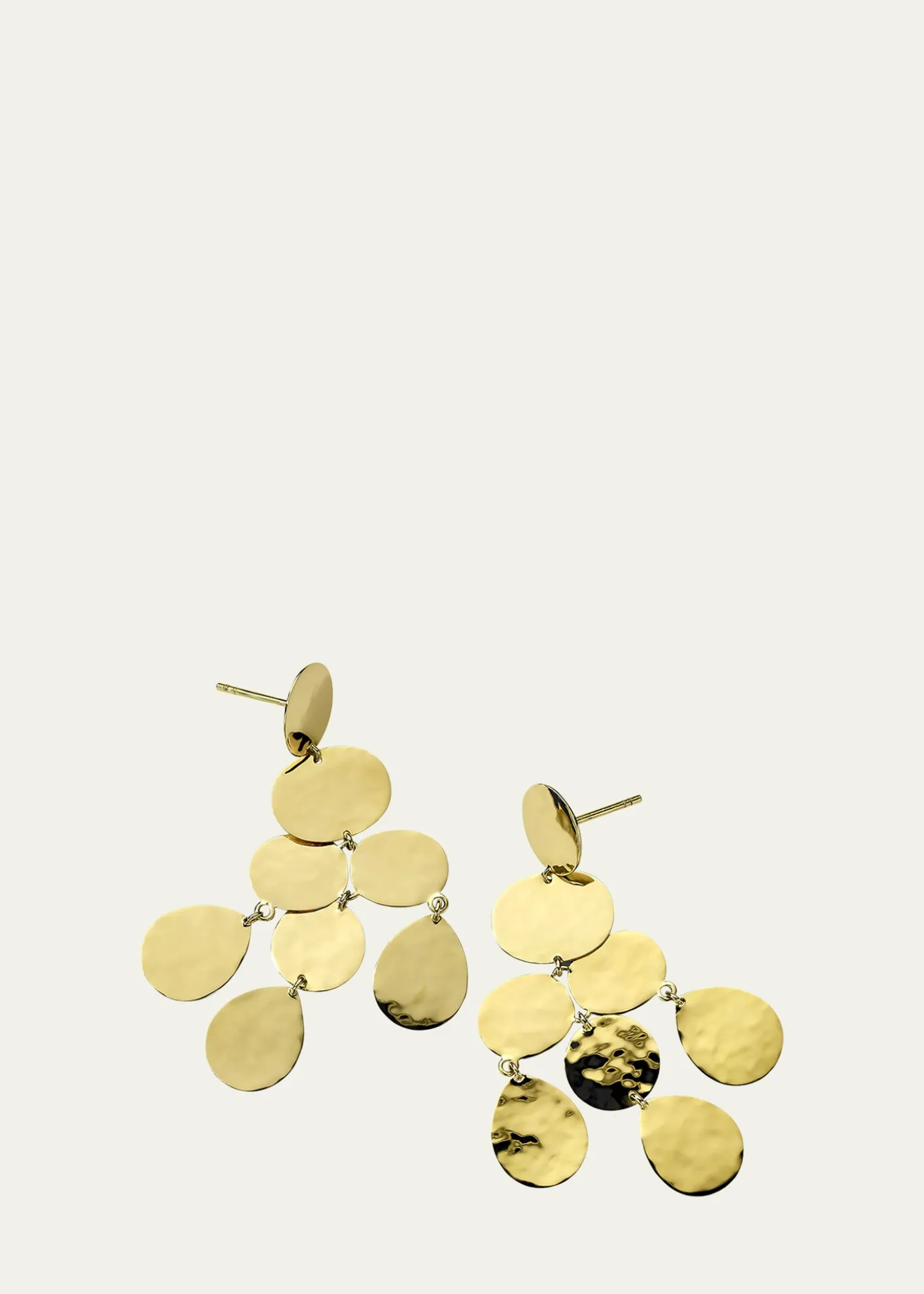 IppolitaSmall Crinkle Chandelier Earrings in 18K Gold