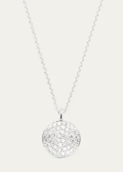 IppolitaSmall Flower Pendant Necklace in Sterling Silver with Diamonds