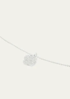 IppolitaSmall Flower Pendant Necklace in Sterling Silver with Diamonds