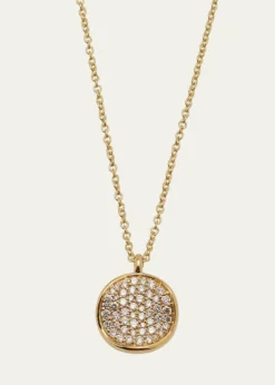 IppolitaSmall Flower Pendant Necklace in 18K Gold with Diamonds