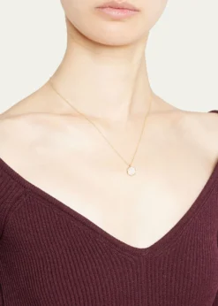 IppolitaSmall Flower Pendant Necklace in 18K Gold with Diamonds