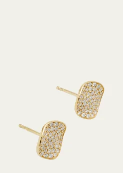 IppolitaSmall Flower Stud Earrings in 18K Gold with Diamonds