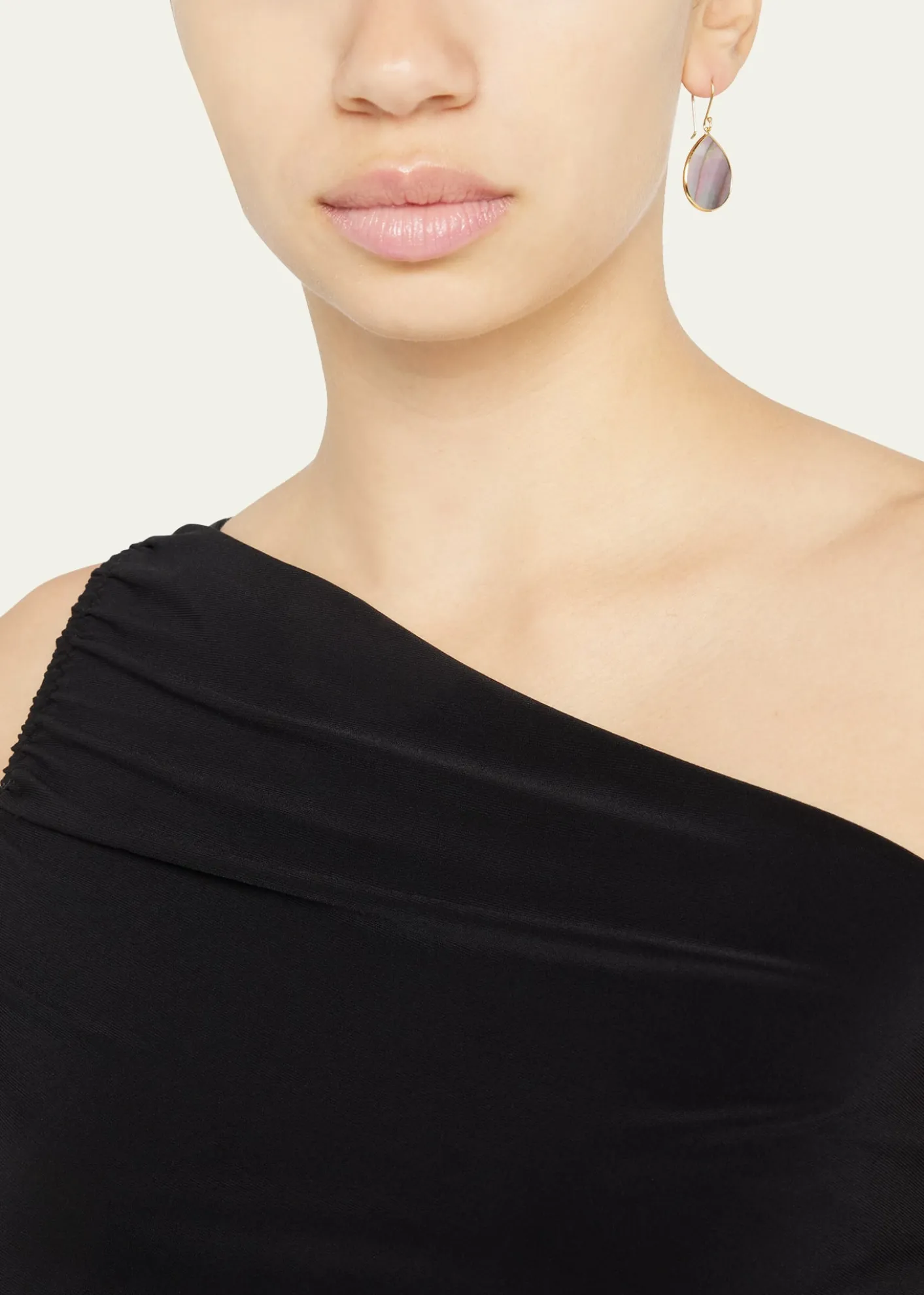 IppolitaSmall Stone Teardrop Earrings in 18K Gold