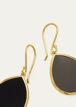 IppolitaSmall Stone Teardrop Earrings in 18K Gold