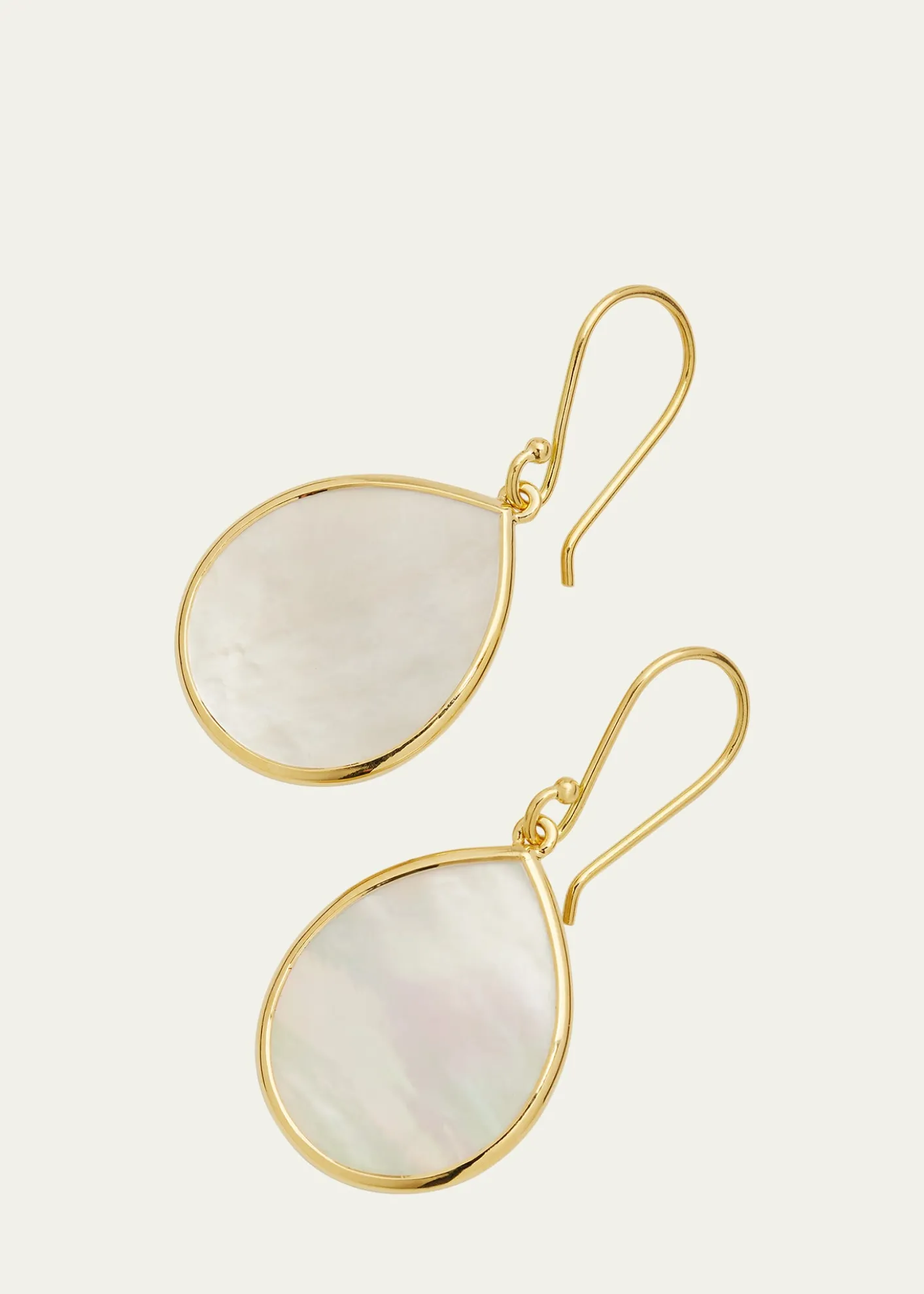 IppolitaSmall Stone Teardrop Earrings in 18K Gold