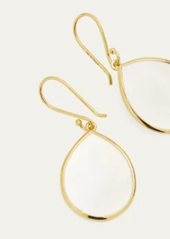 IppolitaSmall Stone Teardrop Earrings in 18K Gold