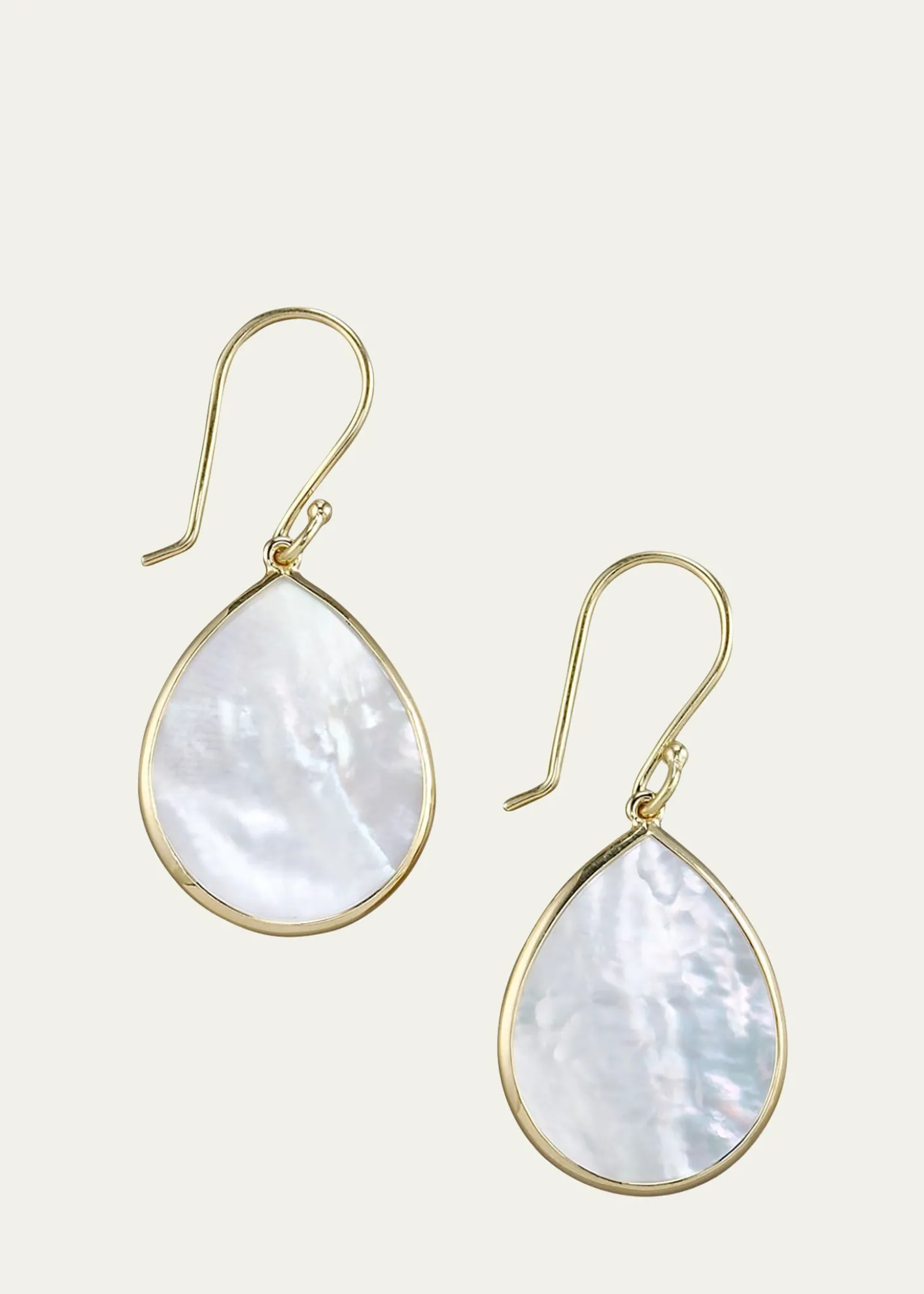 IppolitaSmall Stone Teardrop Earrings in 18K Gold