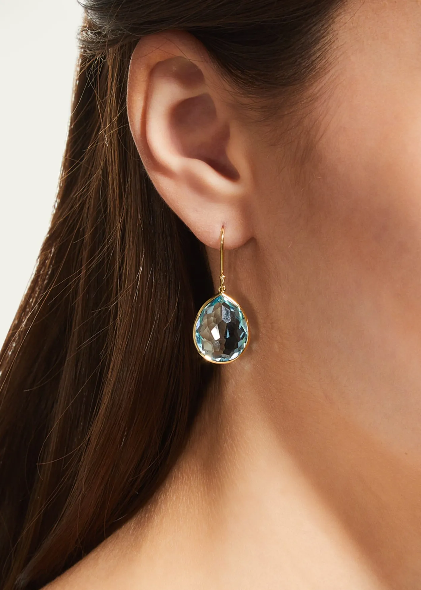IppolitaSmall Teardrop Earrings in 18K Gold