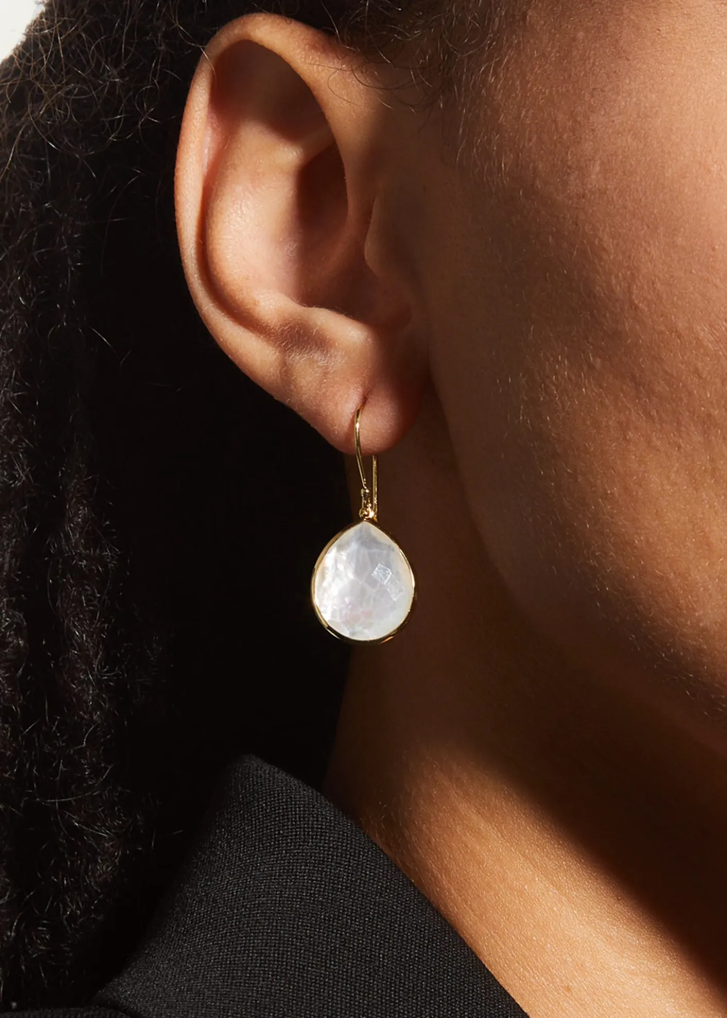 IppolitaSmall Teardrop Earrings in 18K Gold