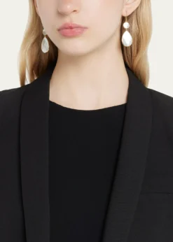 IppolitaSnowman 2-Stone Drop Earrings in 18K Gold