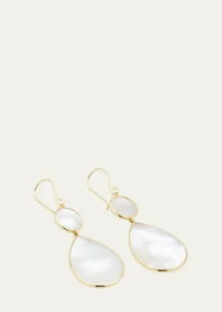 IppolitaSnowman 2-Stone Drop Earrings in 18K Gold