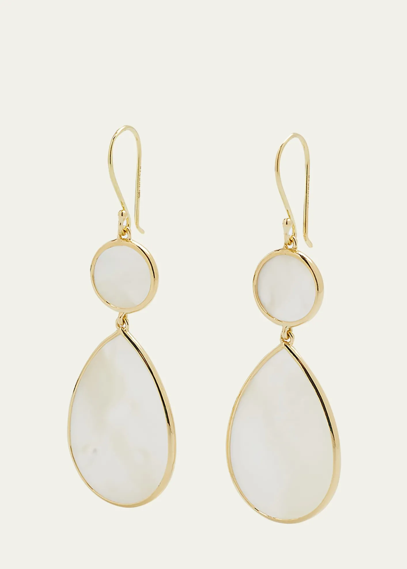 IppolitaSnowman 2-Stone Drop Earrings in 18K Gold
