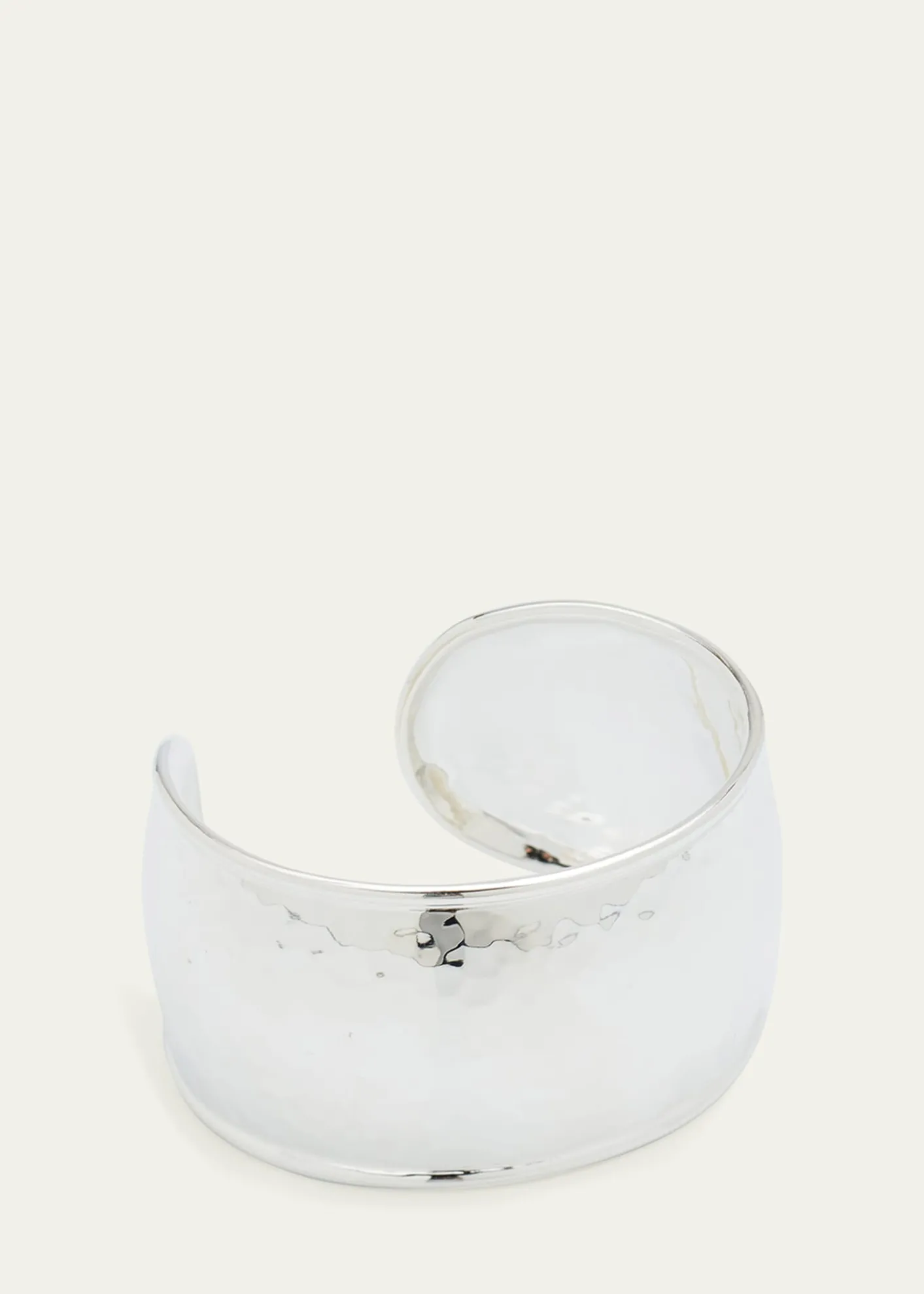 IppolitaStatement Hammered Cuff Bracelet in Sterling Silver