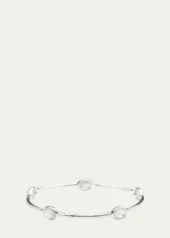 Ippolita5-Stone Bangle Bracelet in Sterling Silver