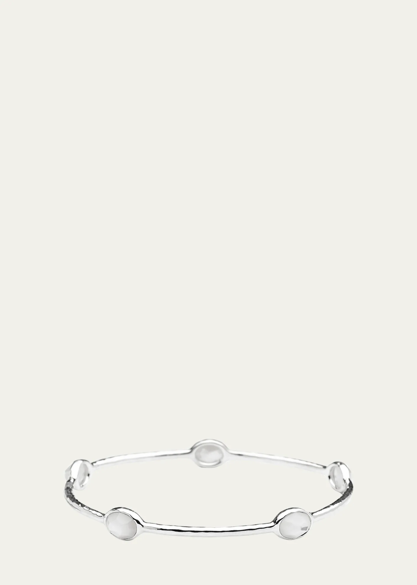 Ippolita5-Stone Bangle Bracelet in Sterling Silver