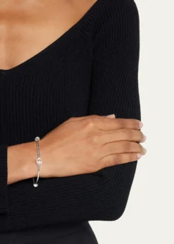 Ippolita5-Stone Bangle Bracelet in Sterling Silver